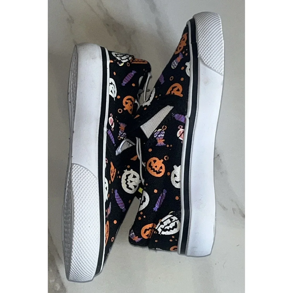 Tommy Bahama Toddler 6 Slip-On Shoes‎ Pumpkins Halloween Glow in the Dark Canvas